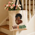 %22Black is beautiful%22 tote bag.webp