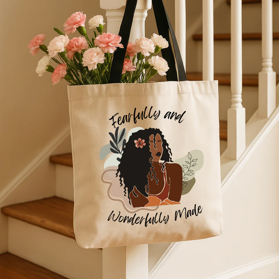 %22Fearfully and Wonderfully made%22 tote bag.webp