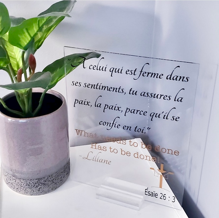 Plaque verset