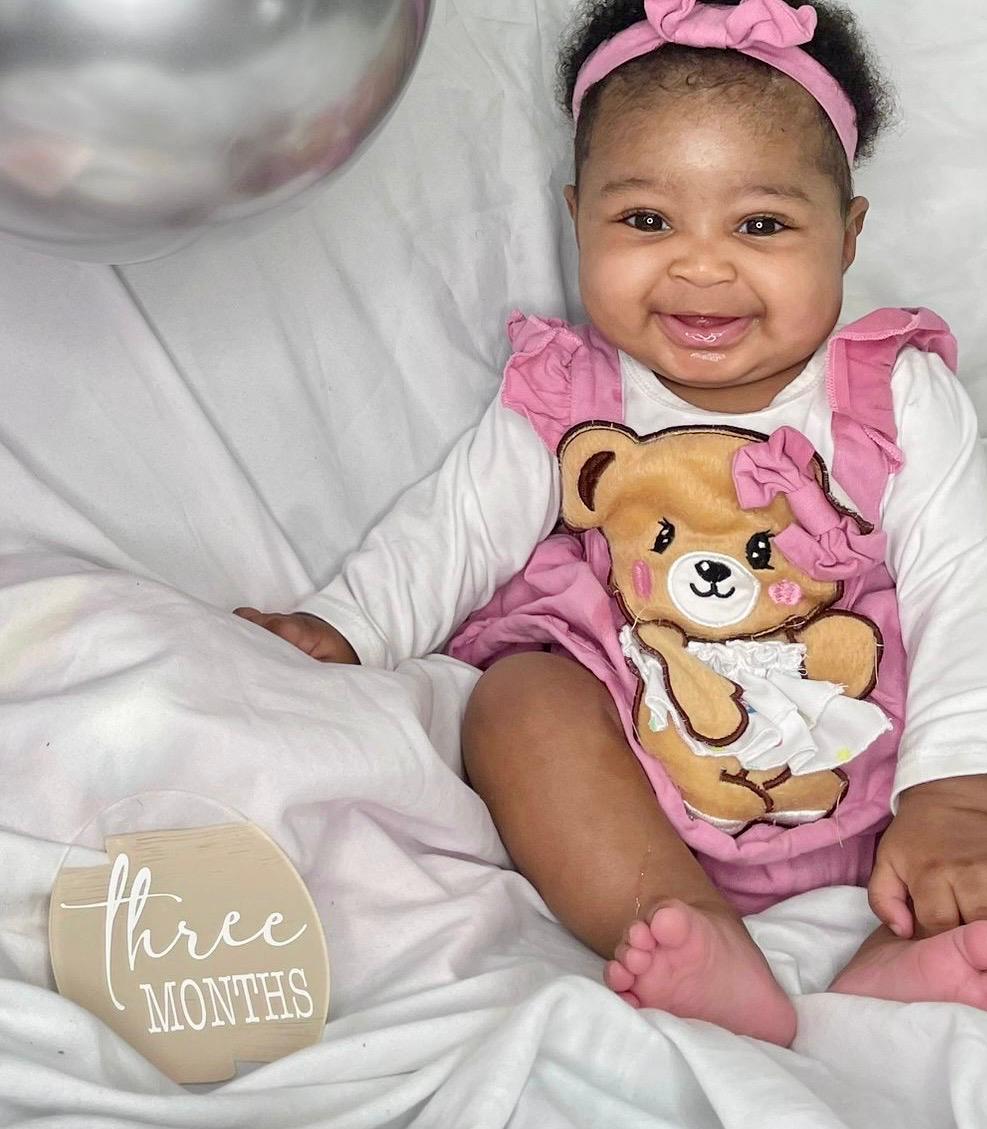 Disques jalons mensuels 1re année naissance bébé (coup de pinceau)